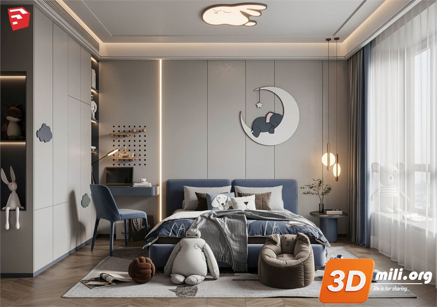 Children Room Scenes Skp FIles 